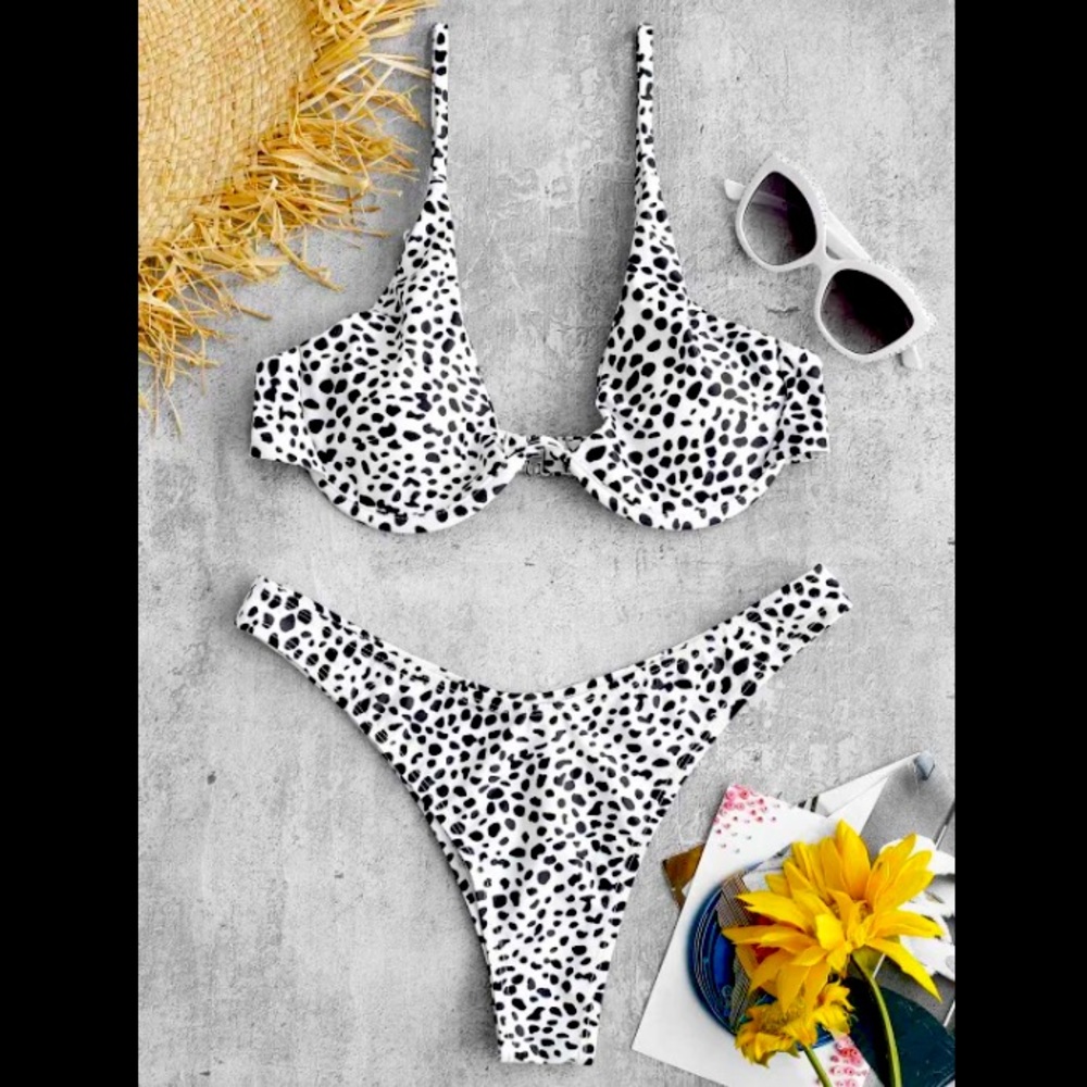 ZAFUL printed underwire bikini